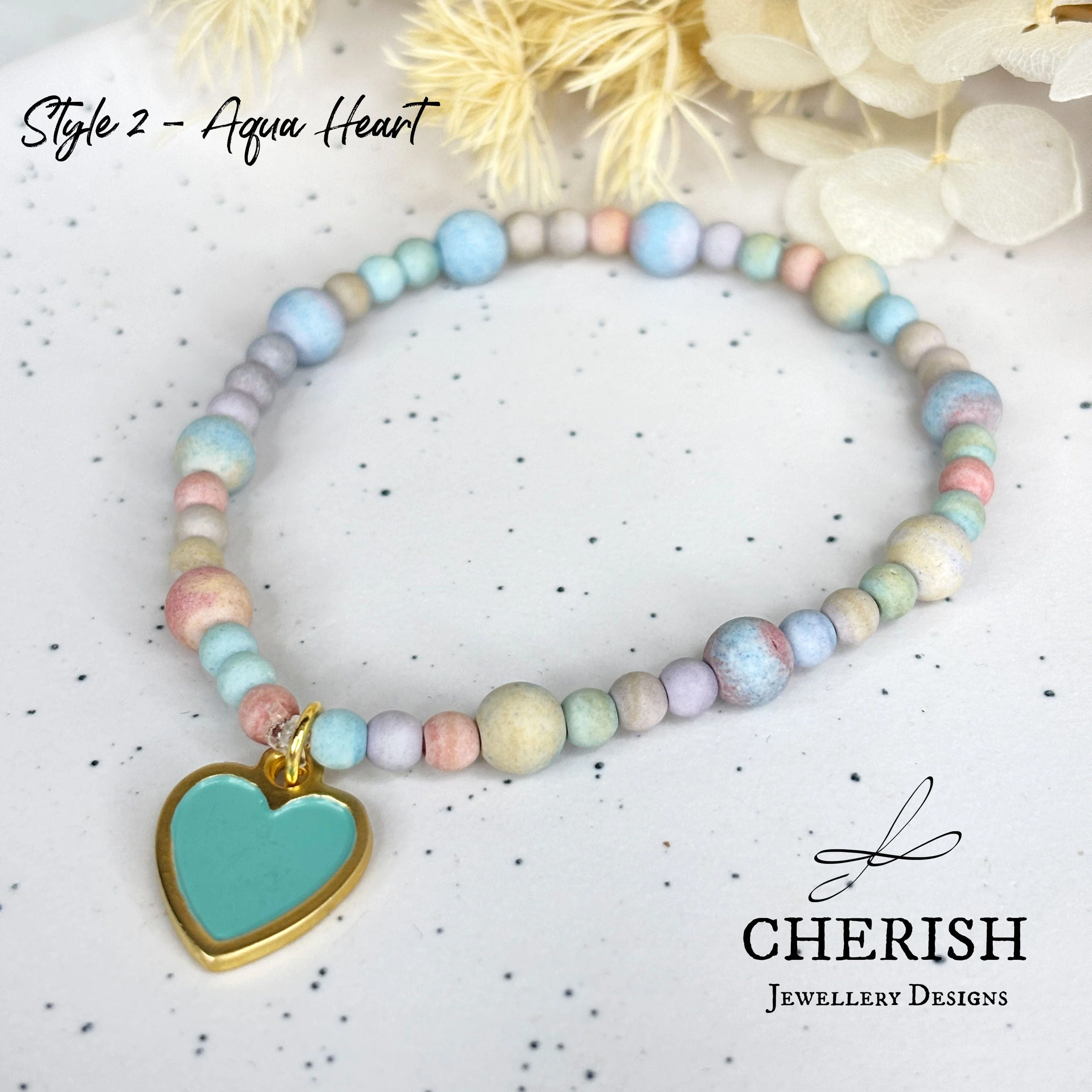 Anastasia - Enamel Heart Bracelet - Image 2