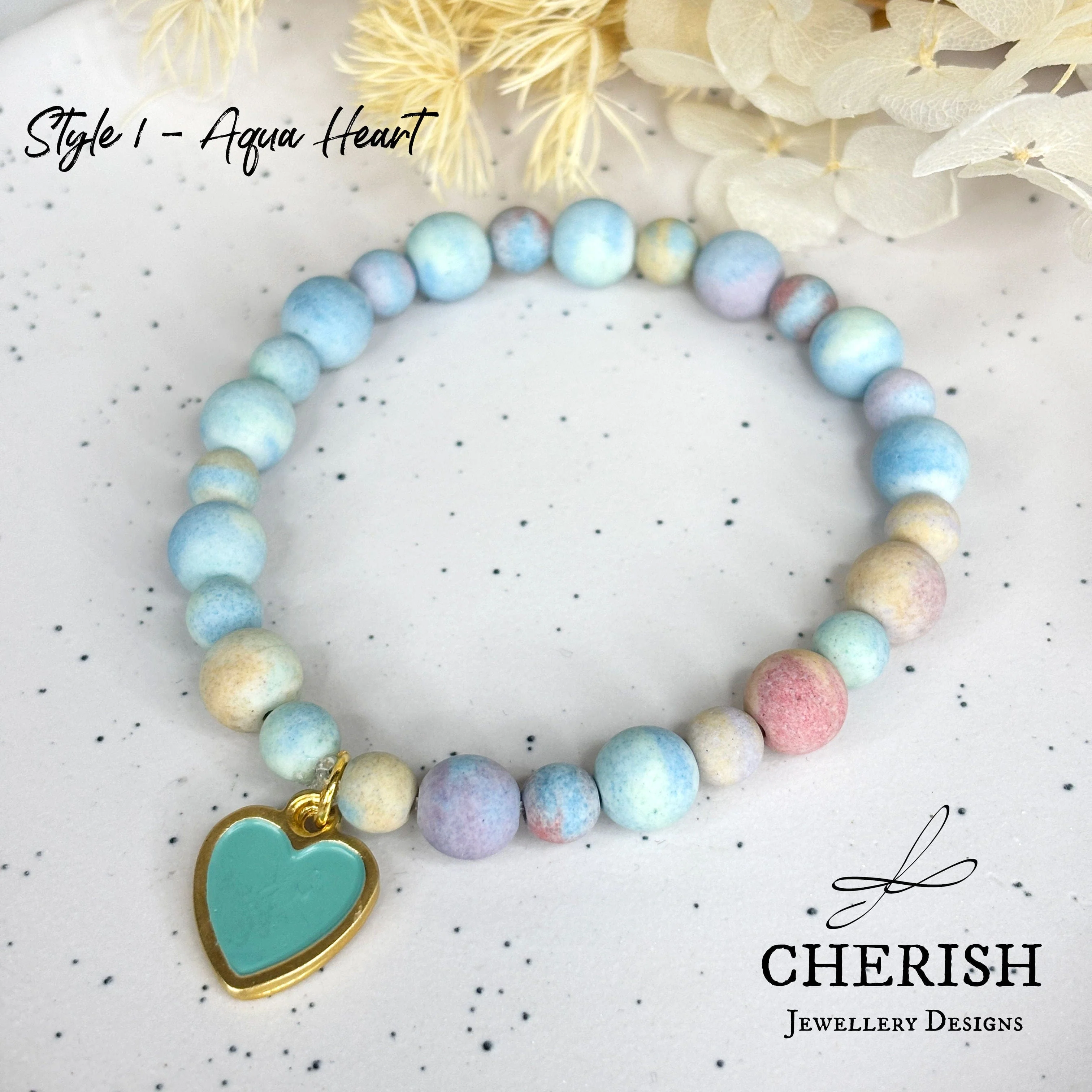 Anastasia - Enamel Heart Bracelet - Image 3