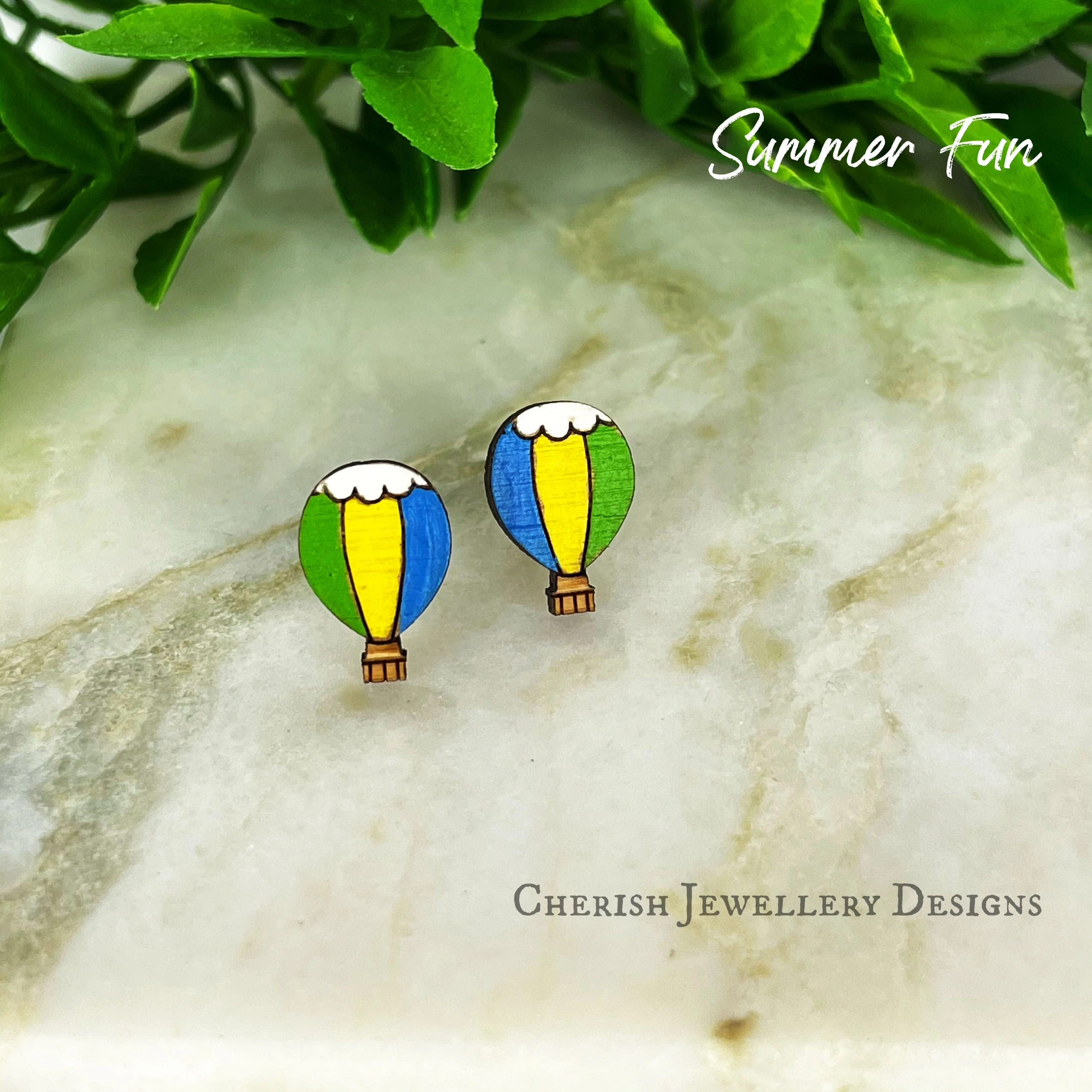 Hot Air Balloon Stud Earrings - Image 3