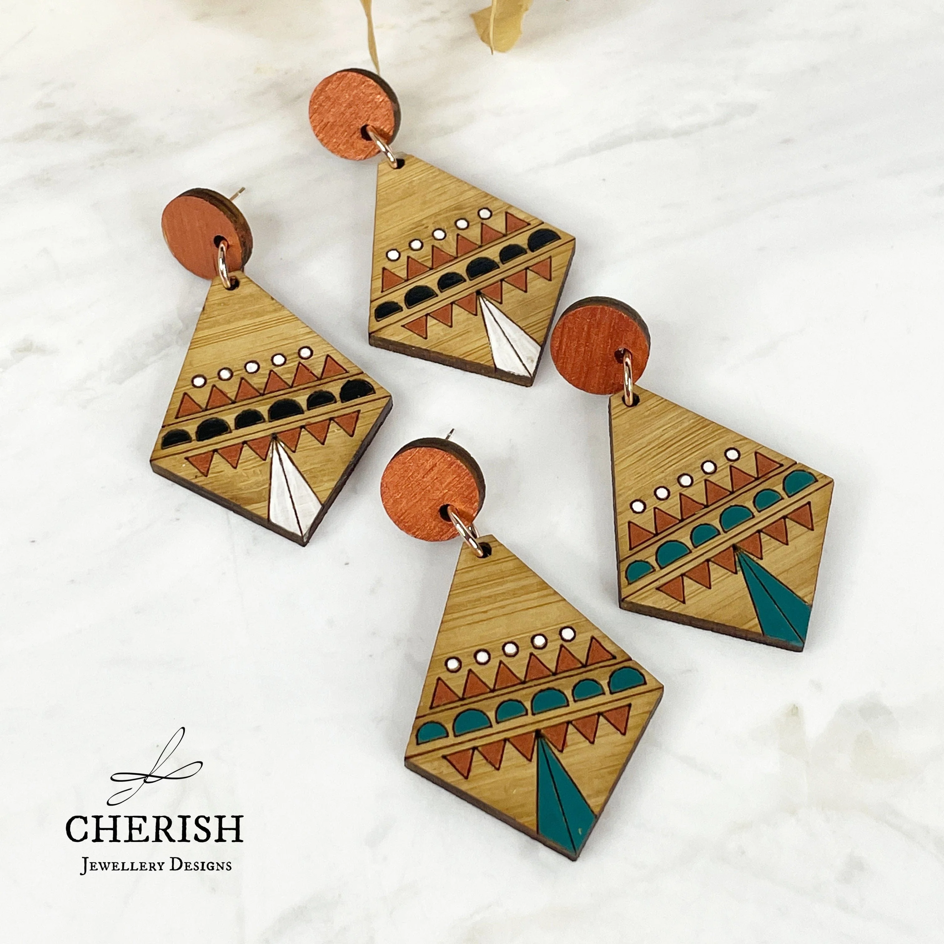 Chantico Aztec earrings - Image 2
