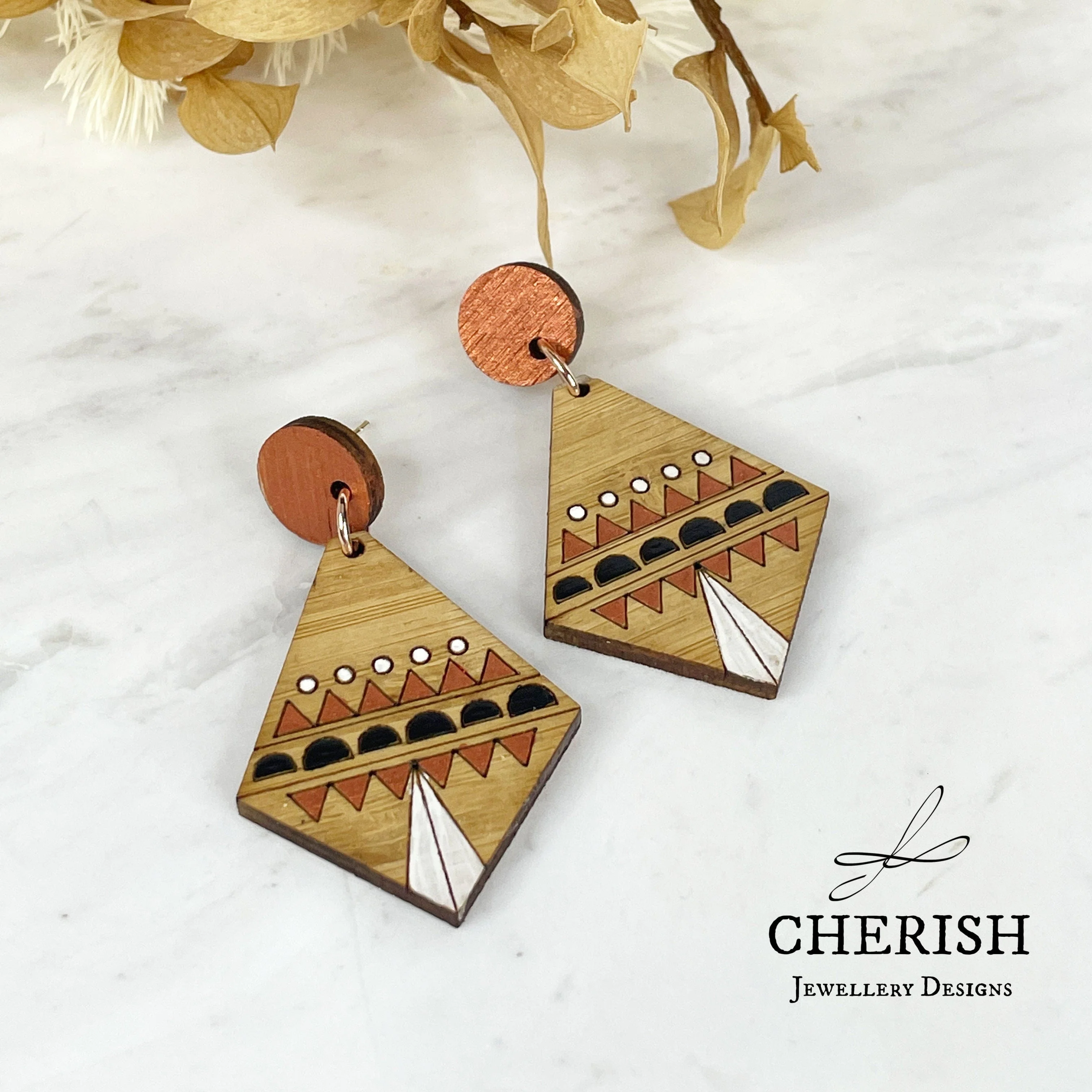Chantico Aztec earrings - Image 3
