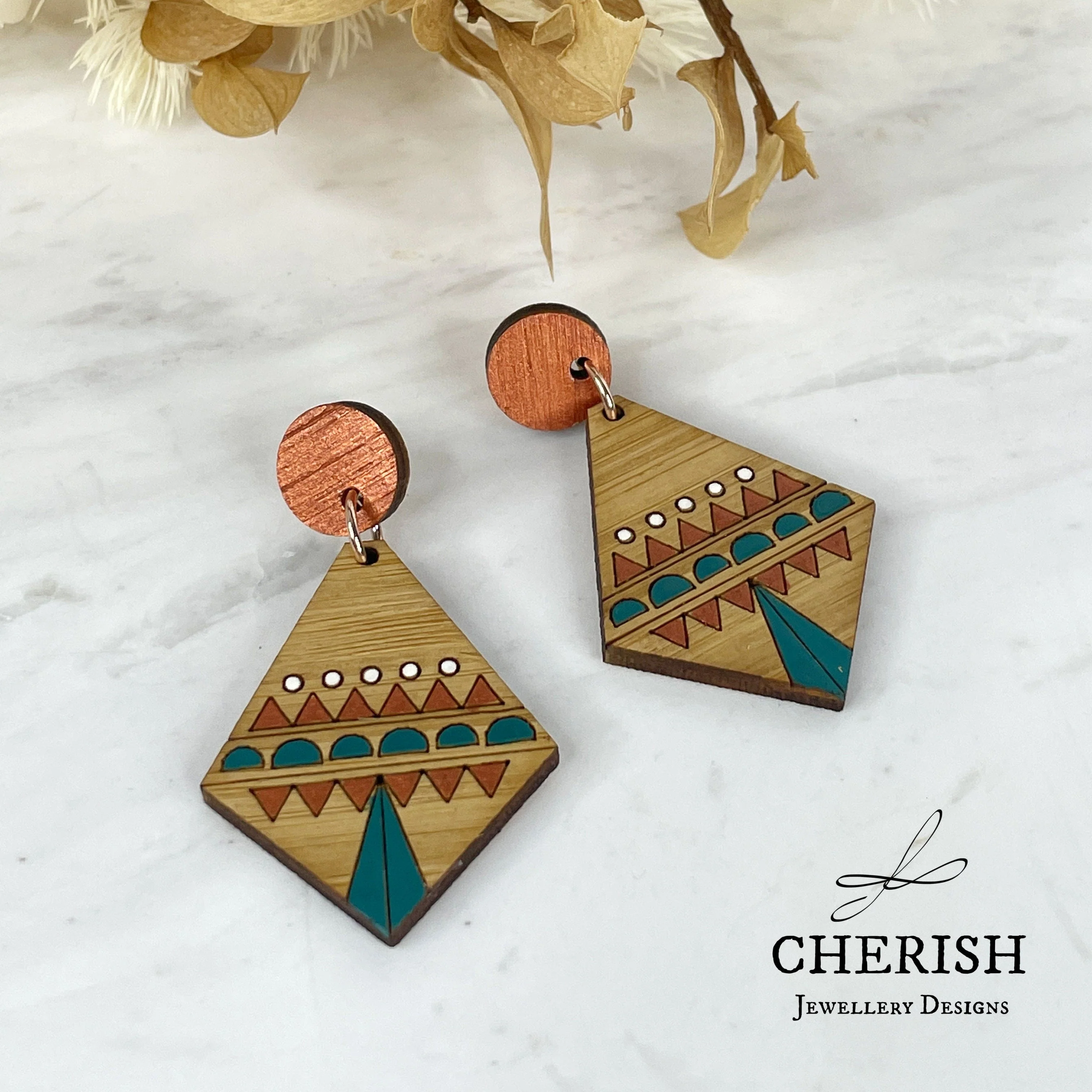 Chantico Aztec earrings - Image 4