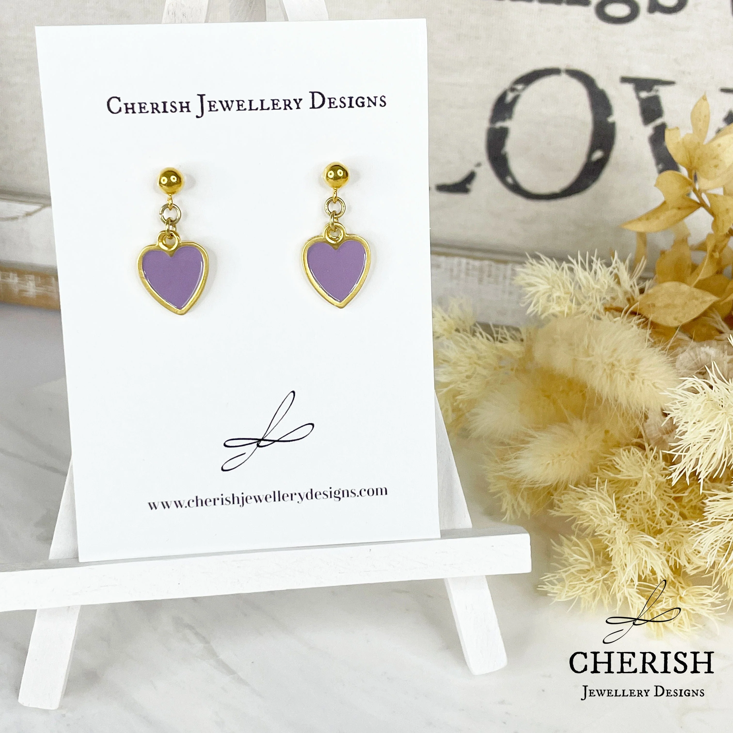 Colour my Heart Earrings - 4 colours - Image 4