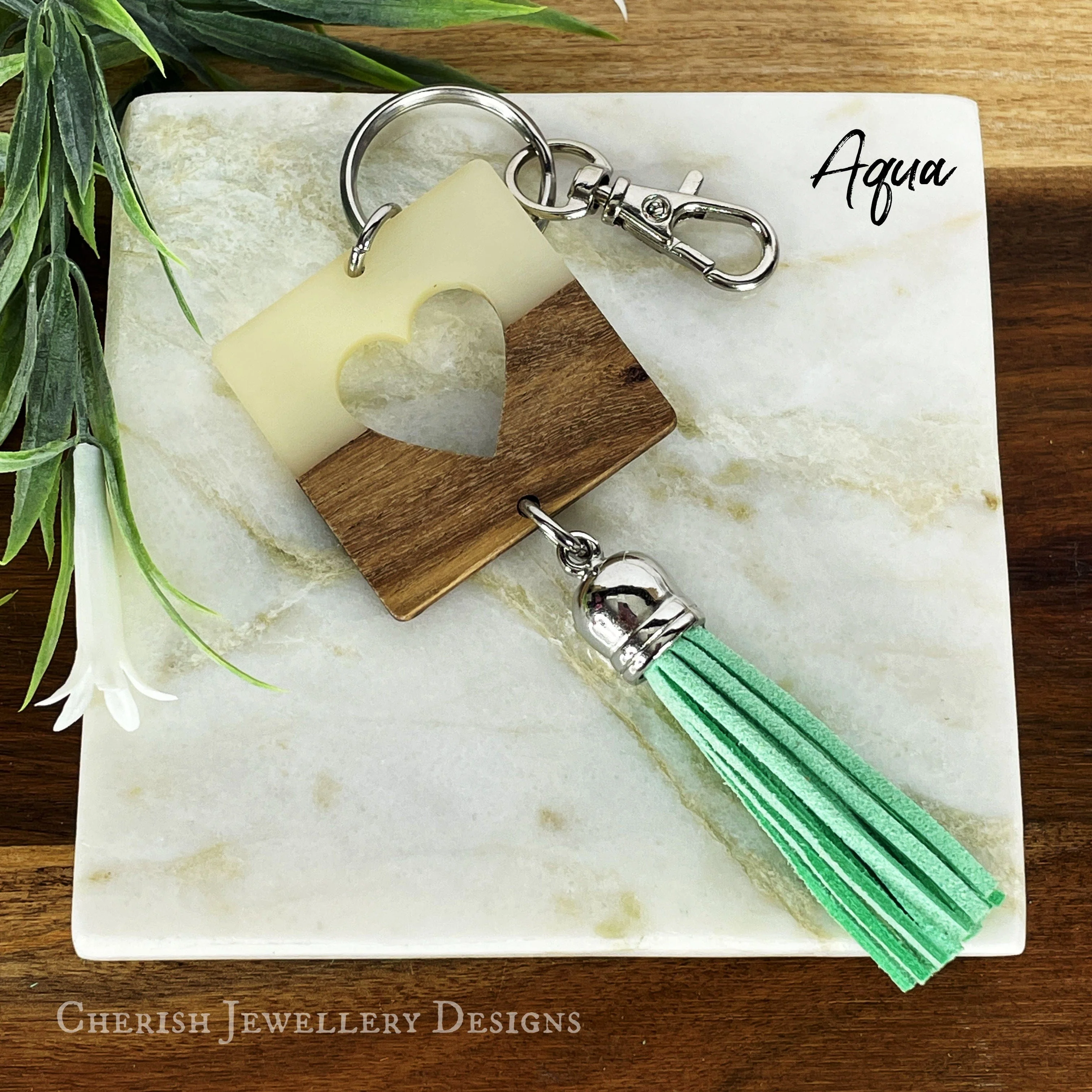 Cut Out Heart Keychain - Image 2