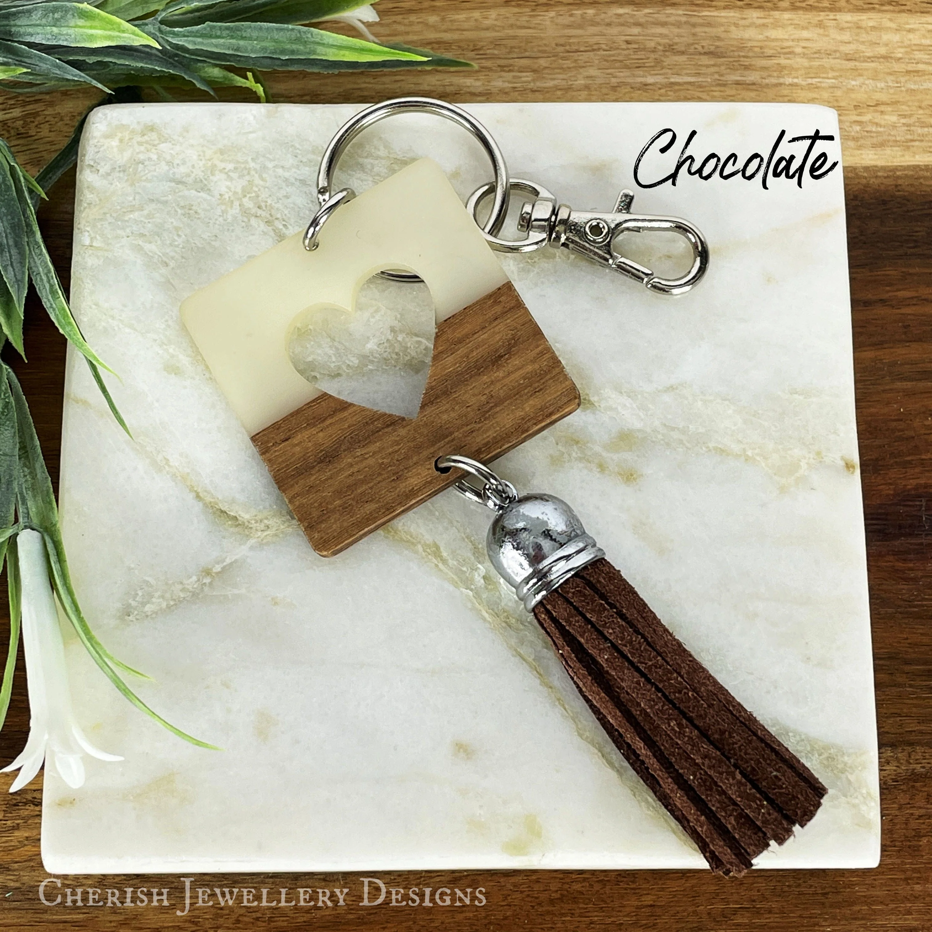 Cut Out Heart Keychain - Image 3