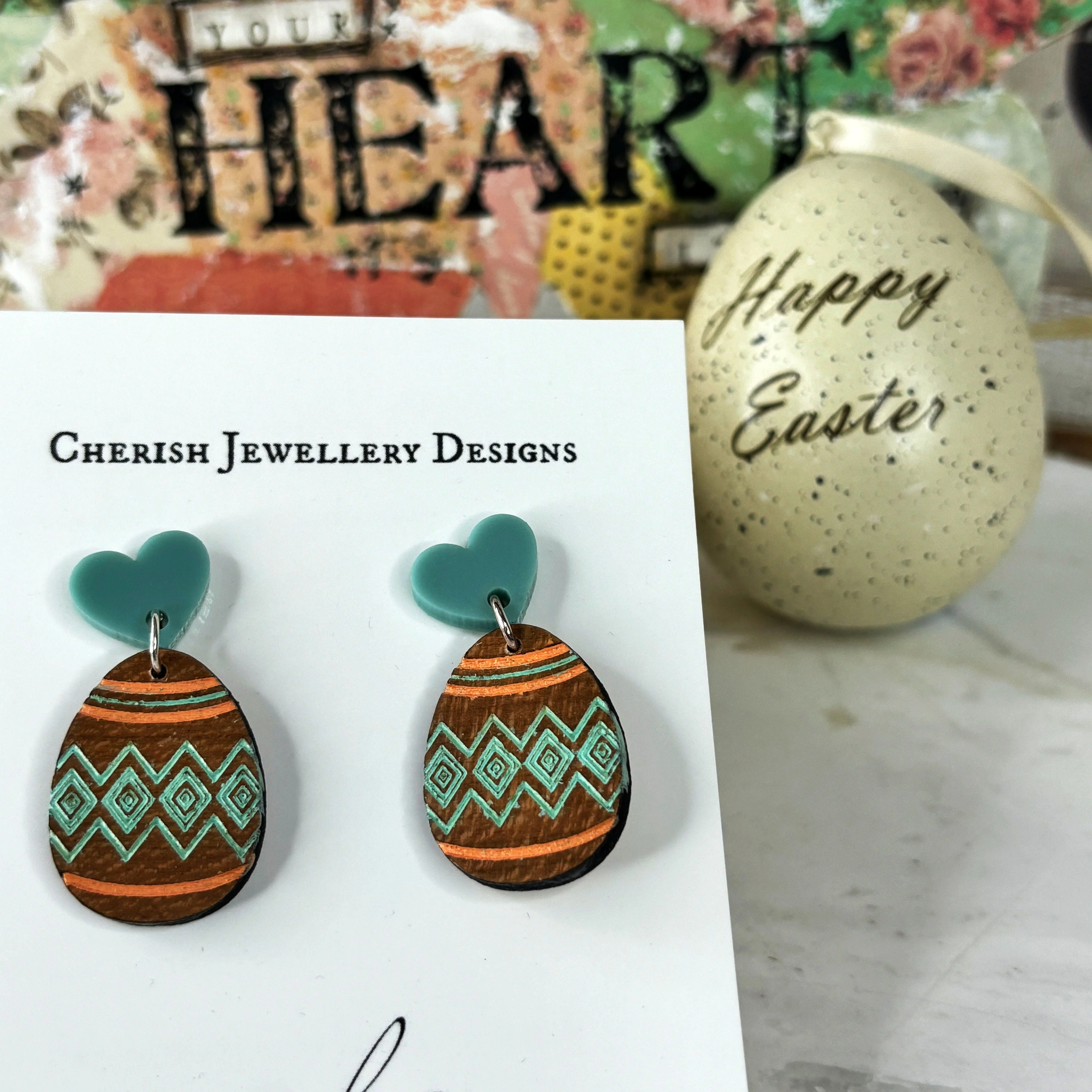 Easter Egg Dangles - Green Tones - Image 8