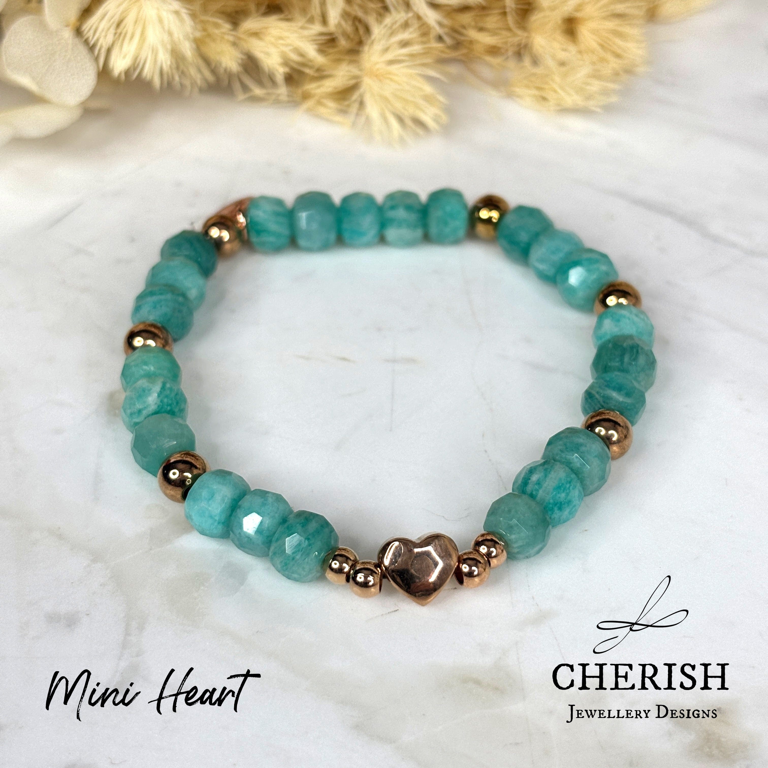 Gemma Gemstone Bracelets - Amazonite - Image 3