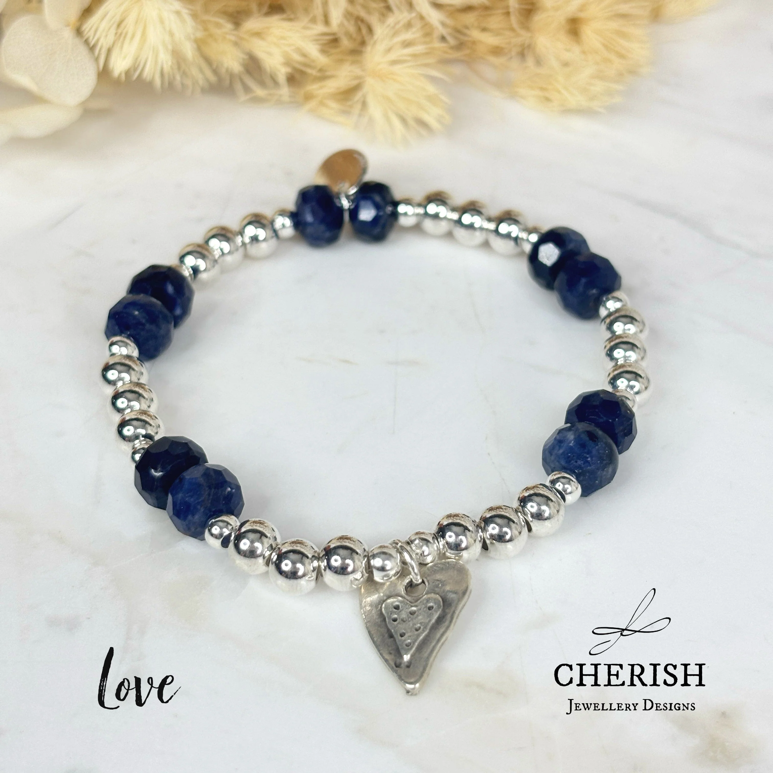 Gemma Gemstone Bracelets - Sodalite - Image 2