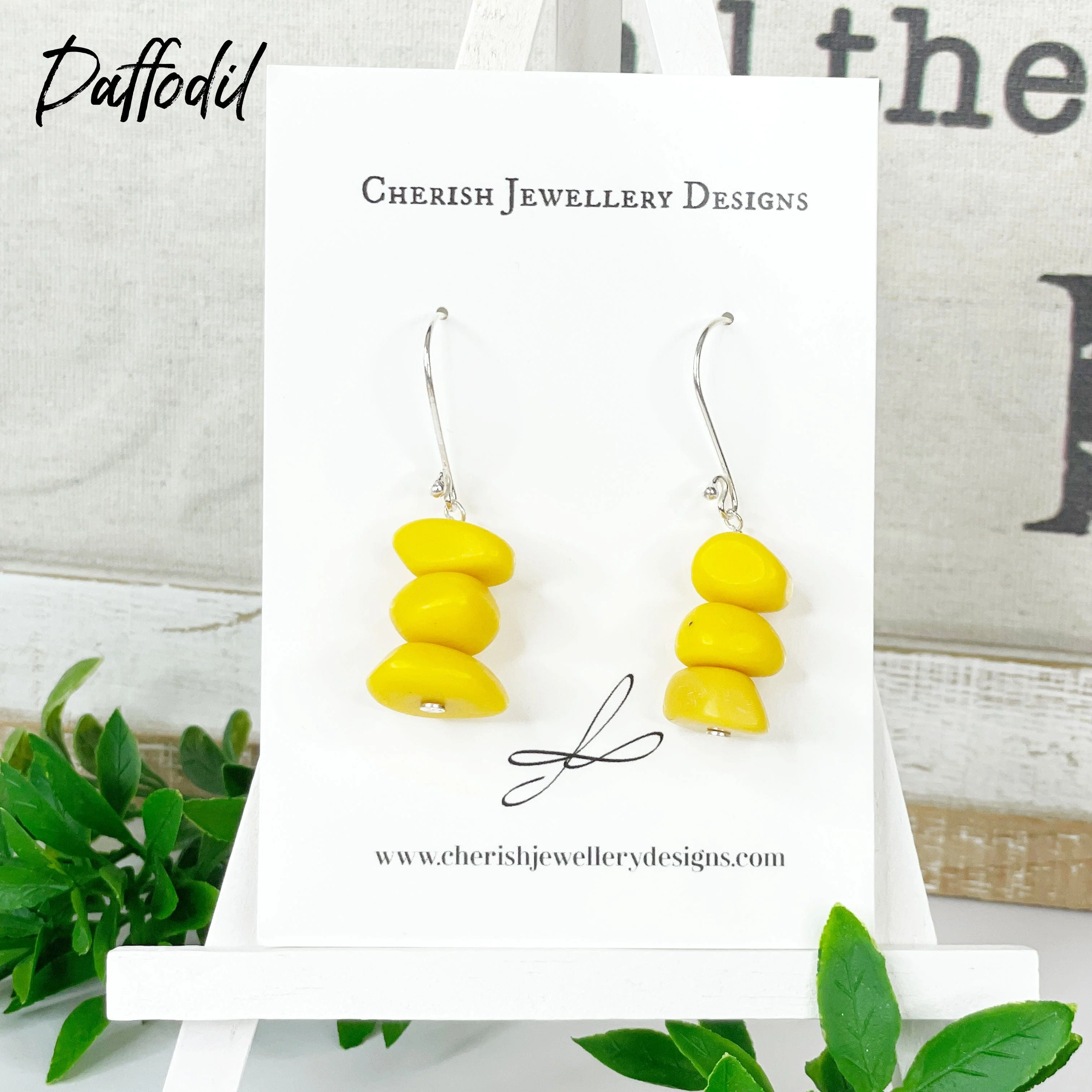 Giana Resin Earrings (8 colours available) - Image 2
