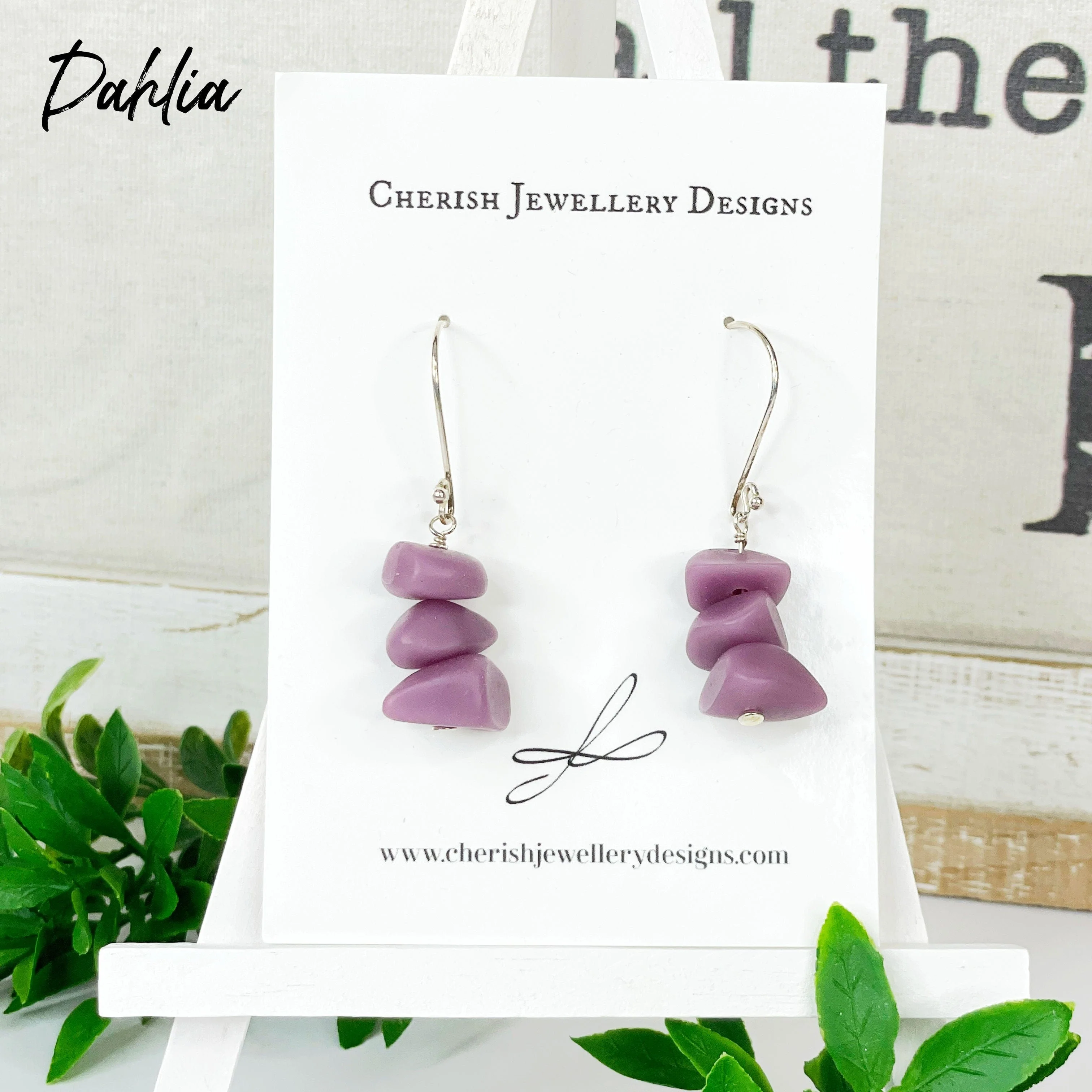 Giana Resin Earrings (8 colours available) - Image 3
