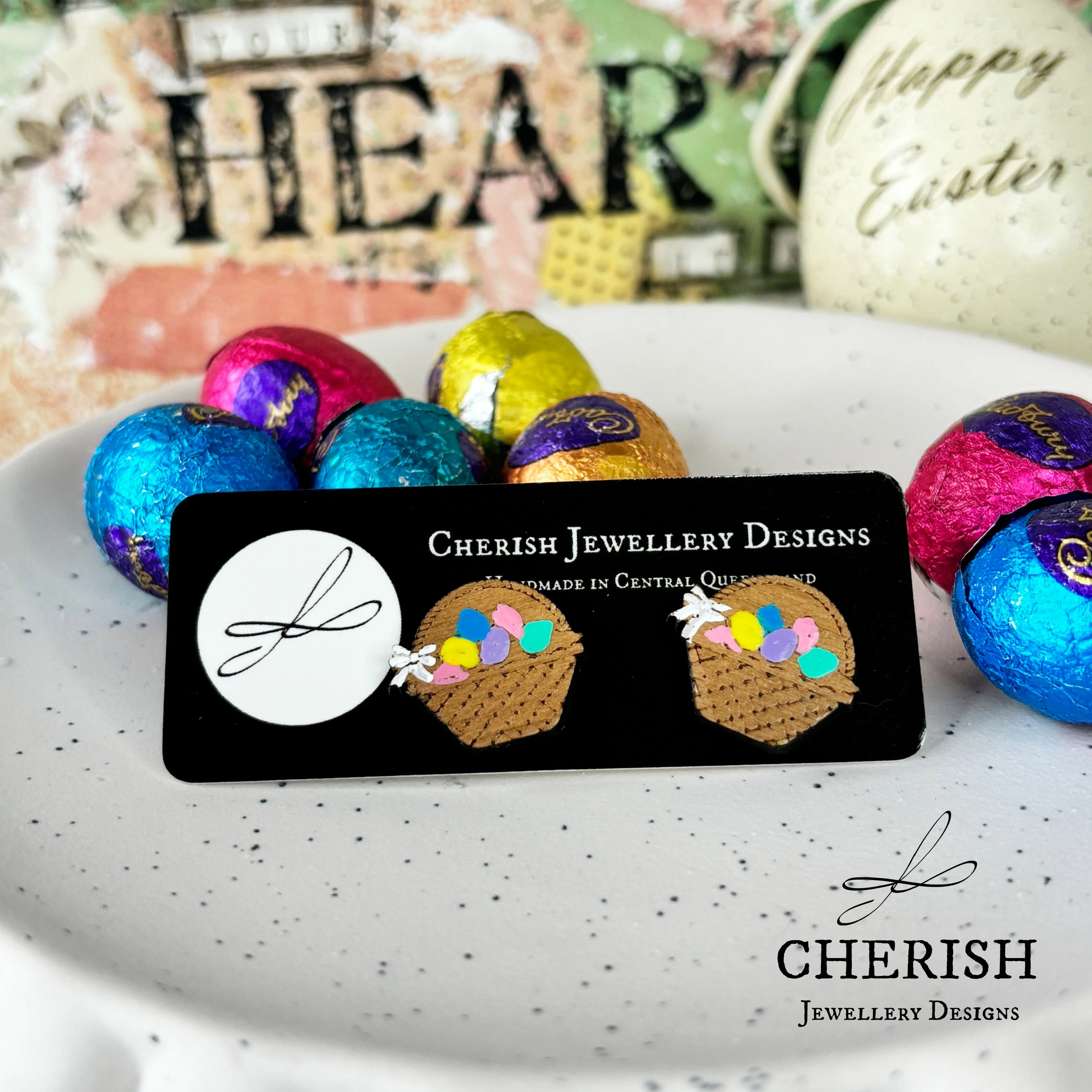 Hand Painted Easter Baskets