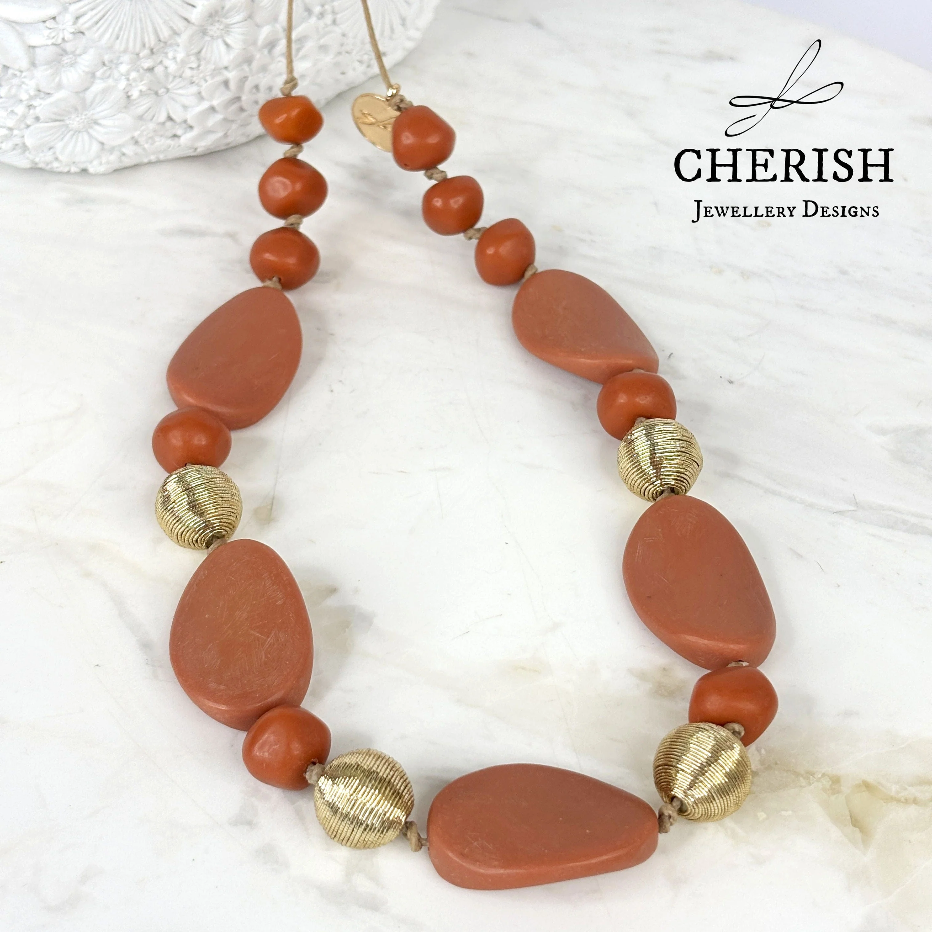 Iris Resin Necklace - Image 4