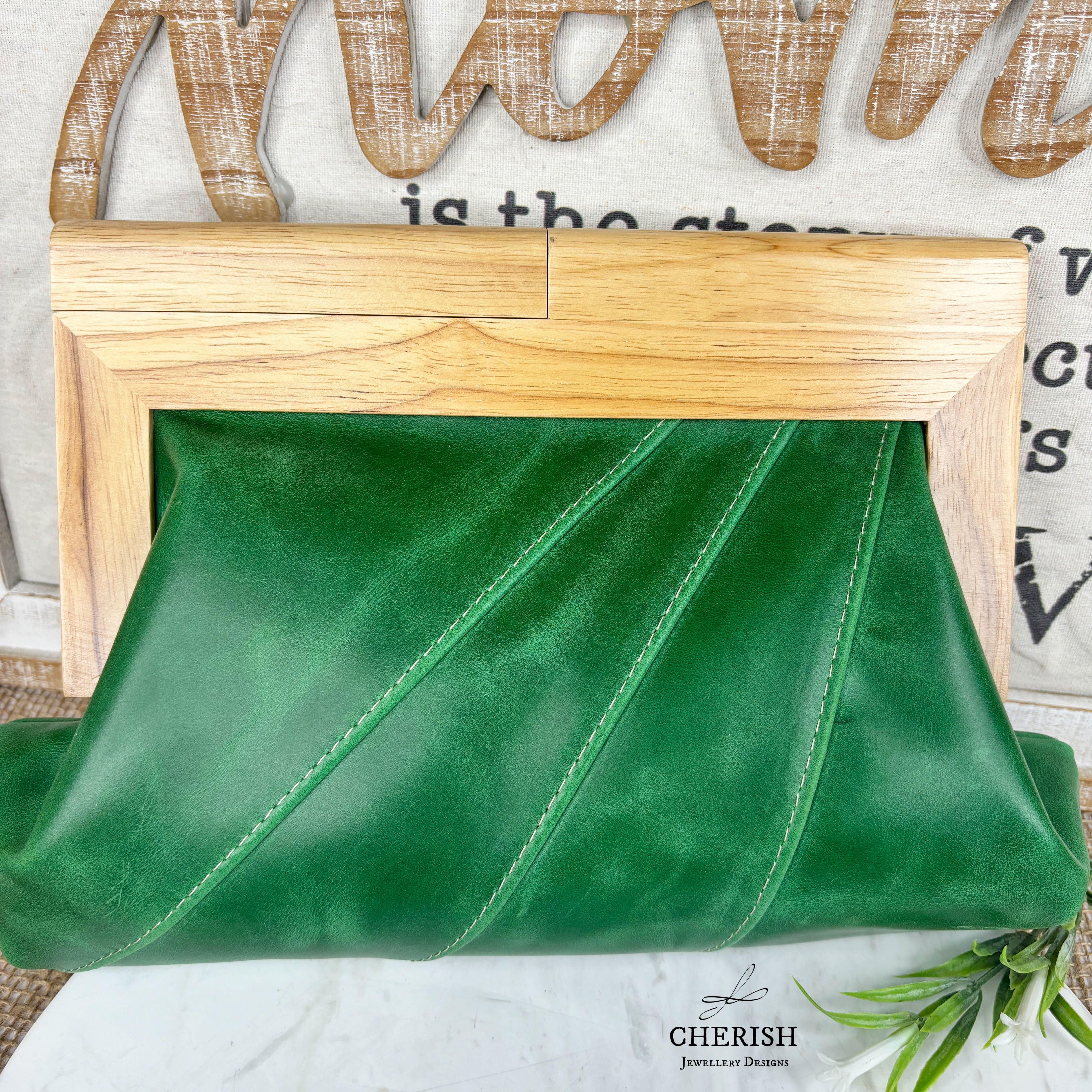 Leather timber clutch - Image 11