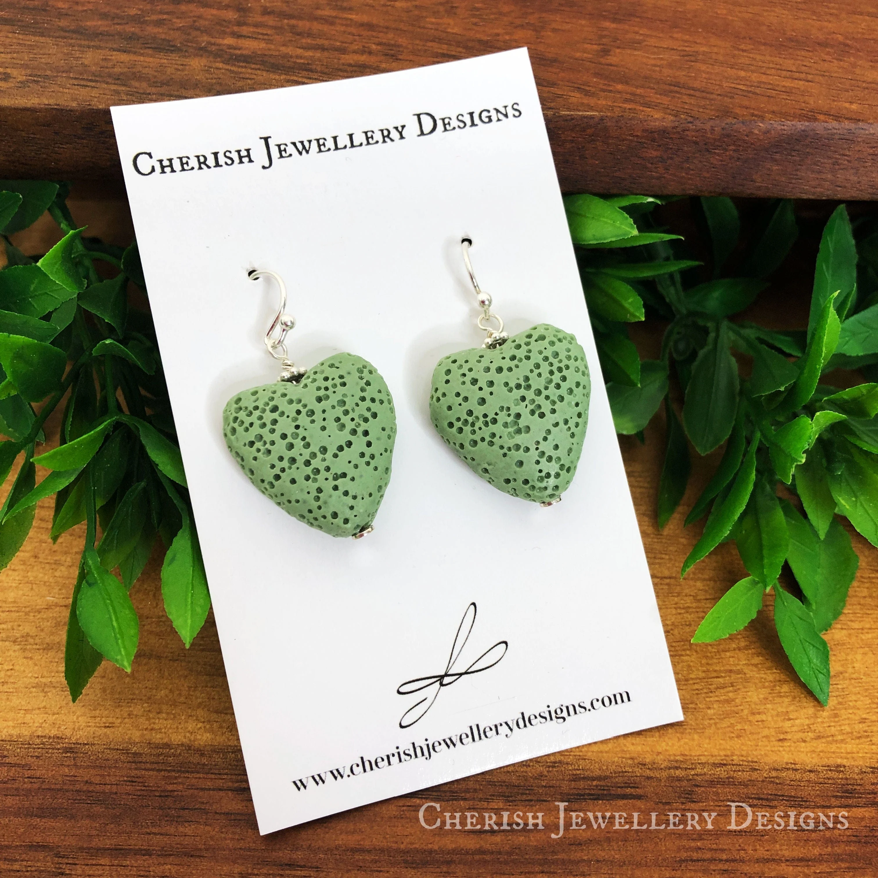 Mini Lava Heart Earrings - Image 3