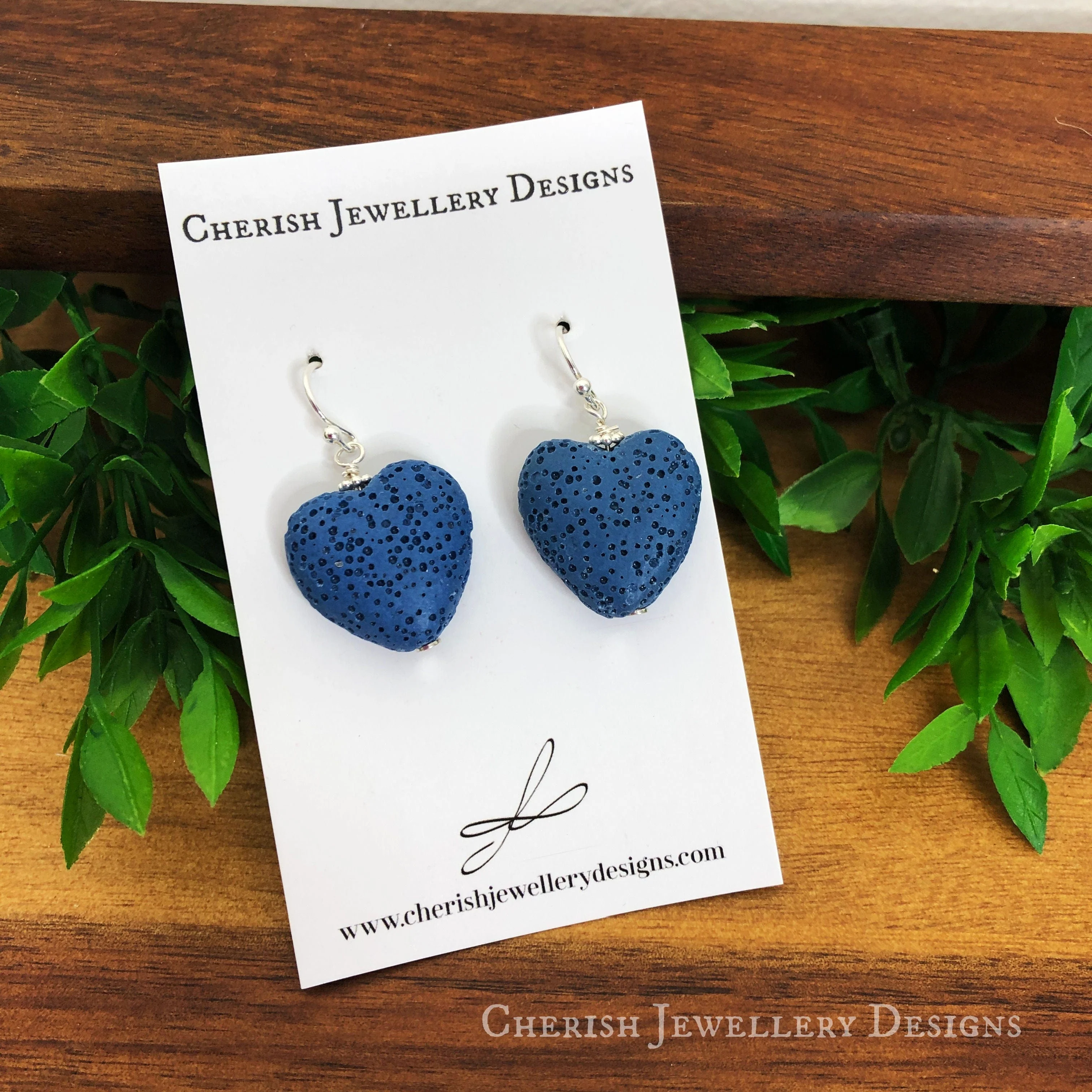 Mini Lava Heart Earrings - Image 4
