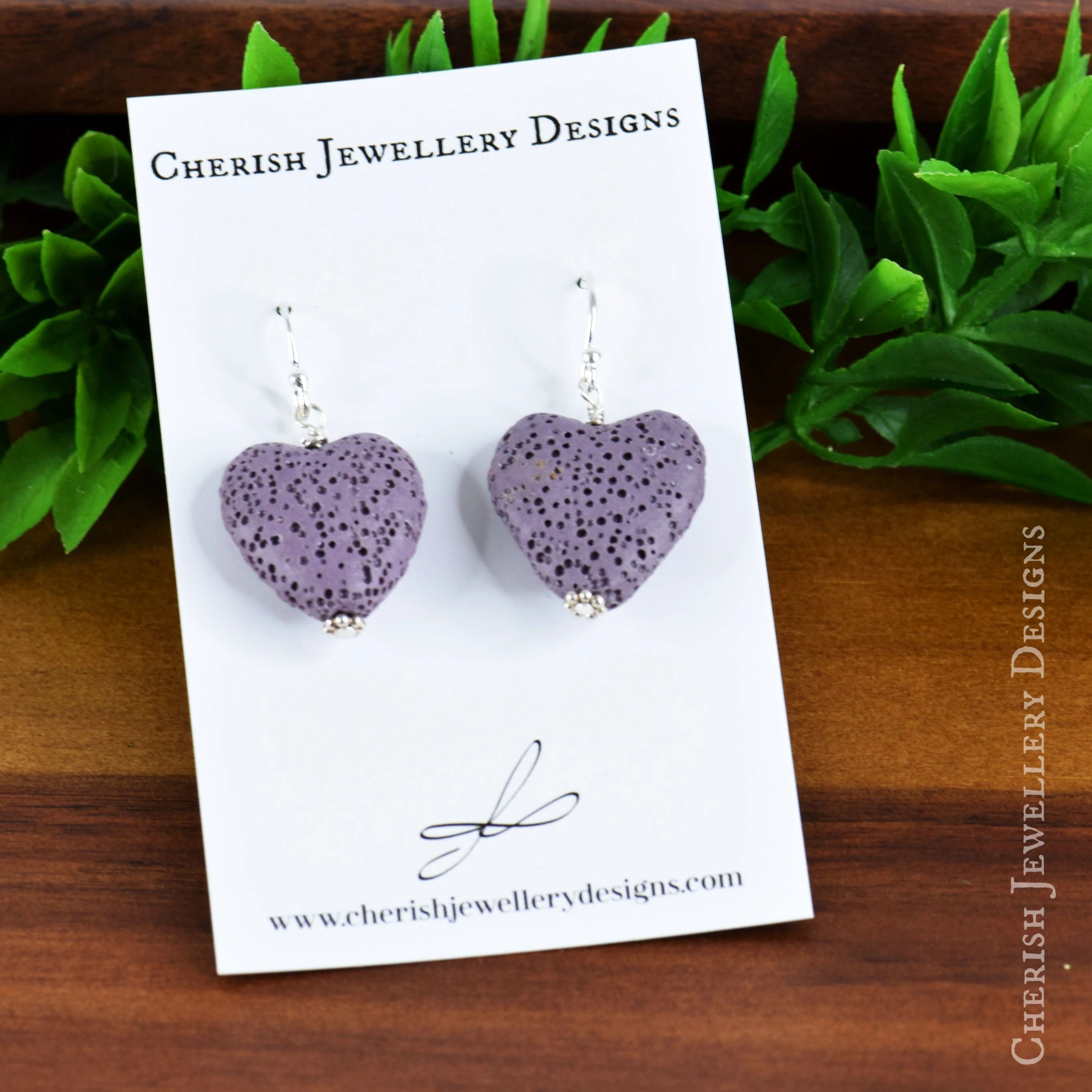 Mini Lava Heart Earrings - Image 6