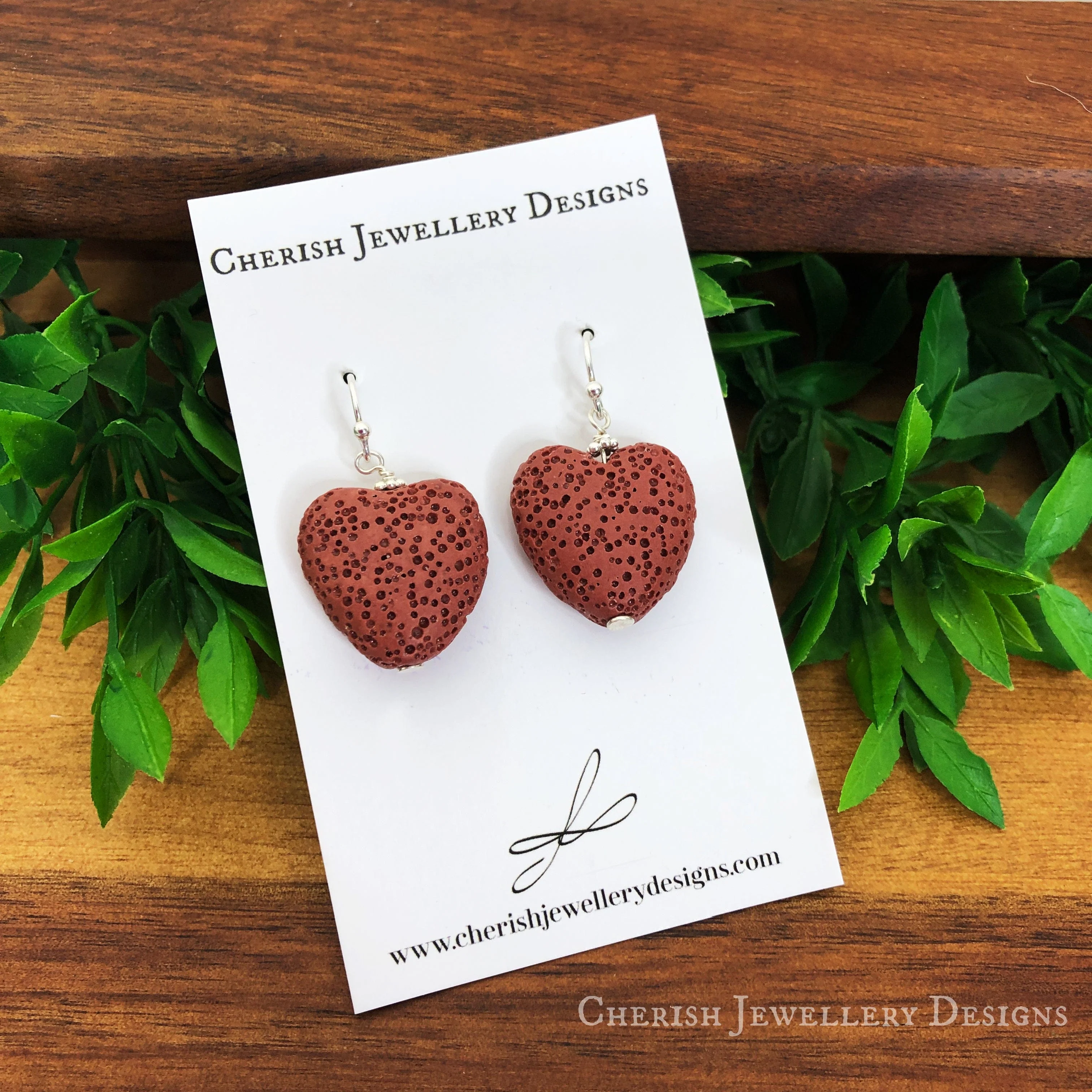 Mini Lava Heart Earrings - Image 7