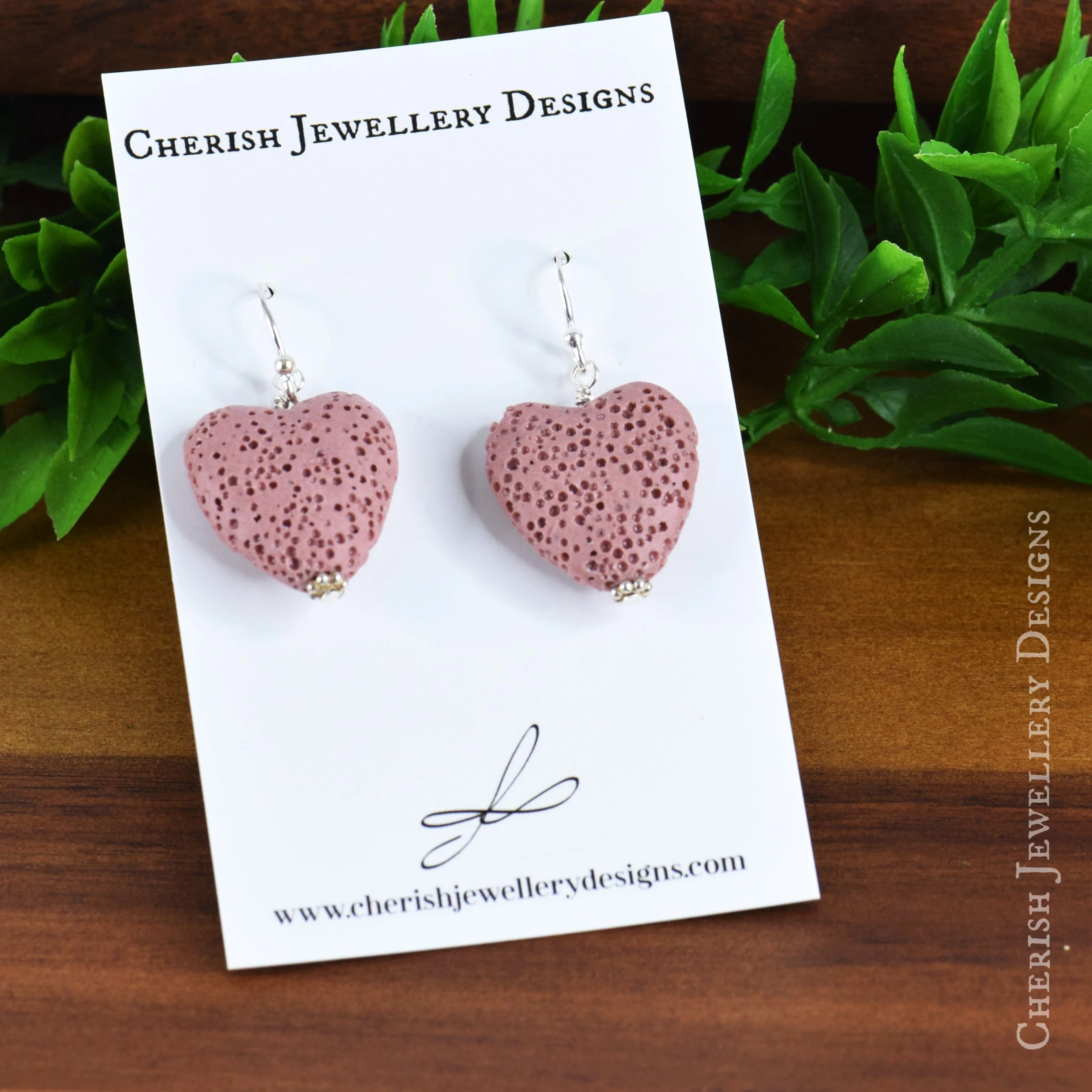 Mini Lava Heart Earrings - Image 8