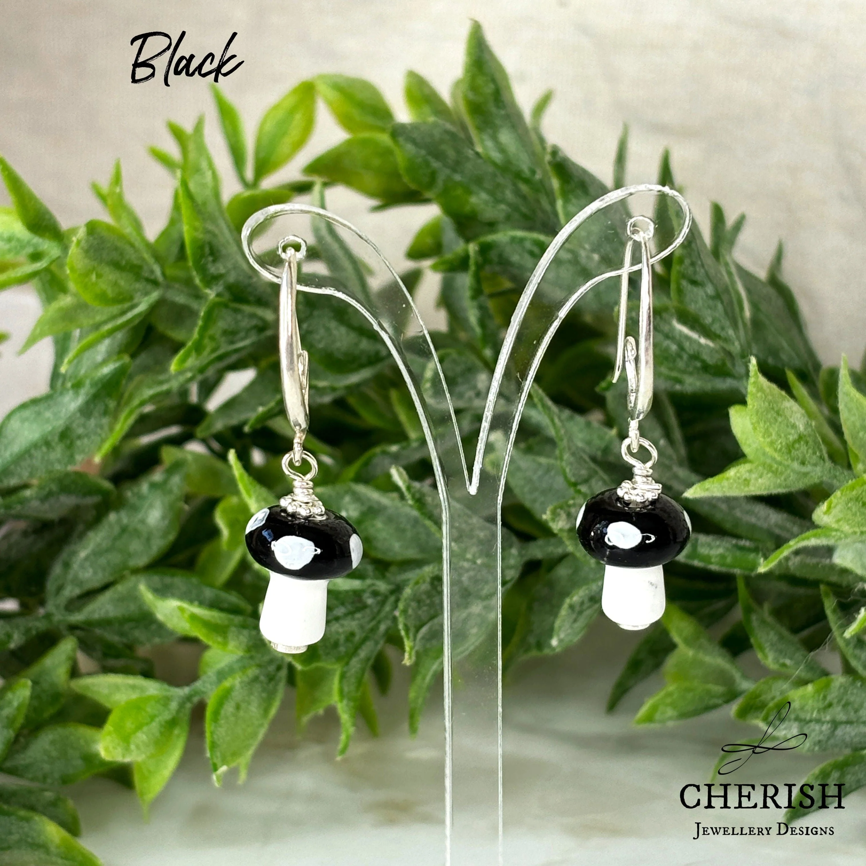 Mini Mushroom Earrings - Image 2
