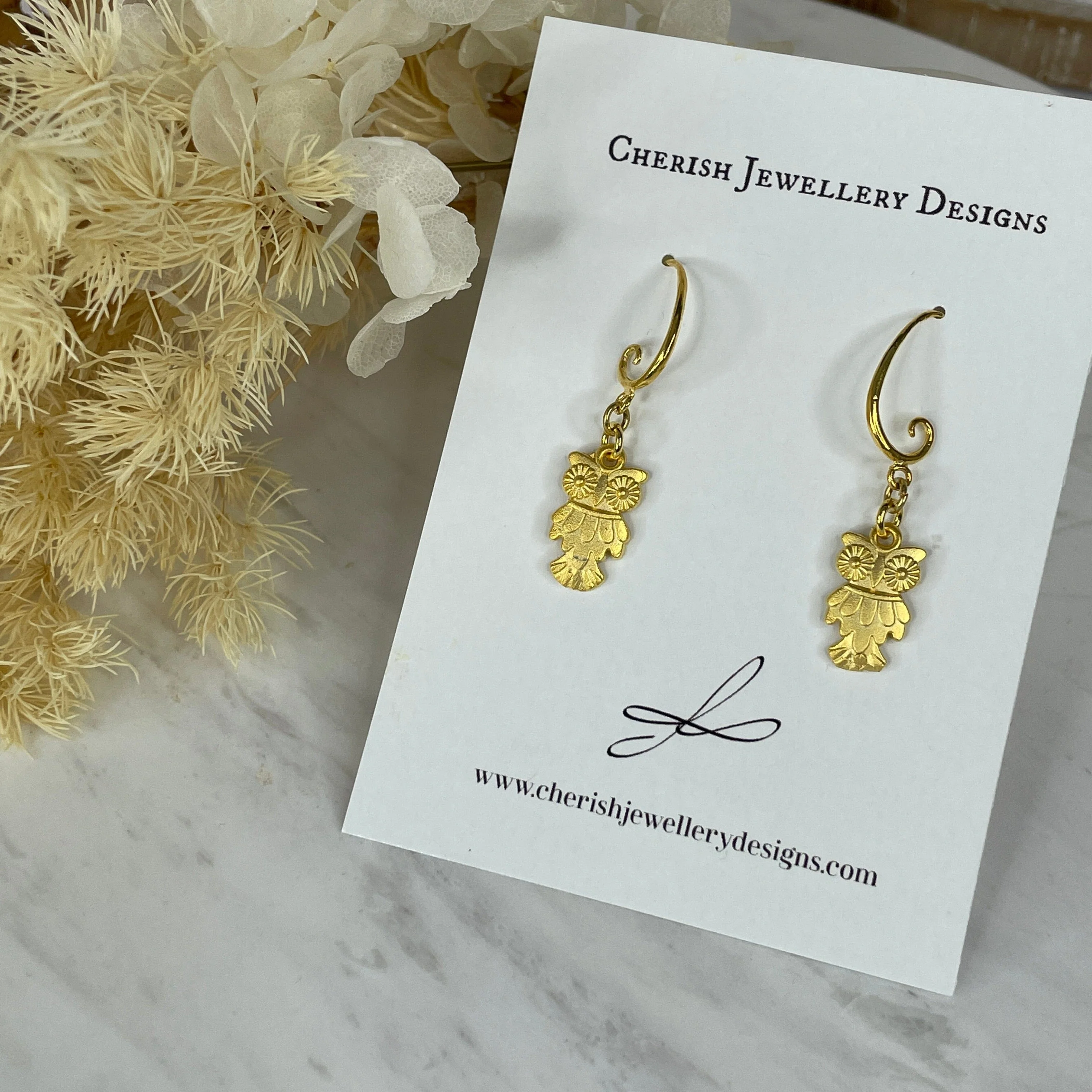 Mini Owl Earrings - Image 2