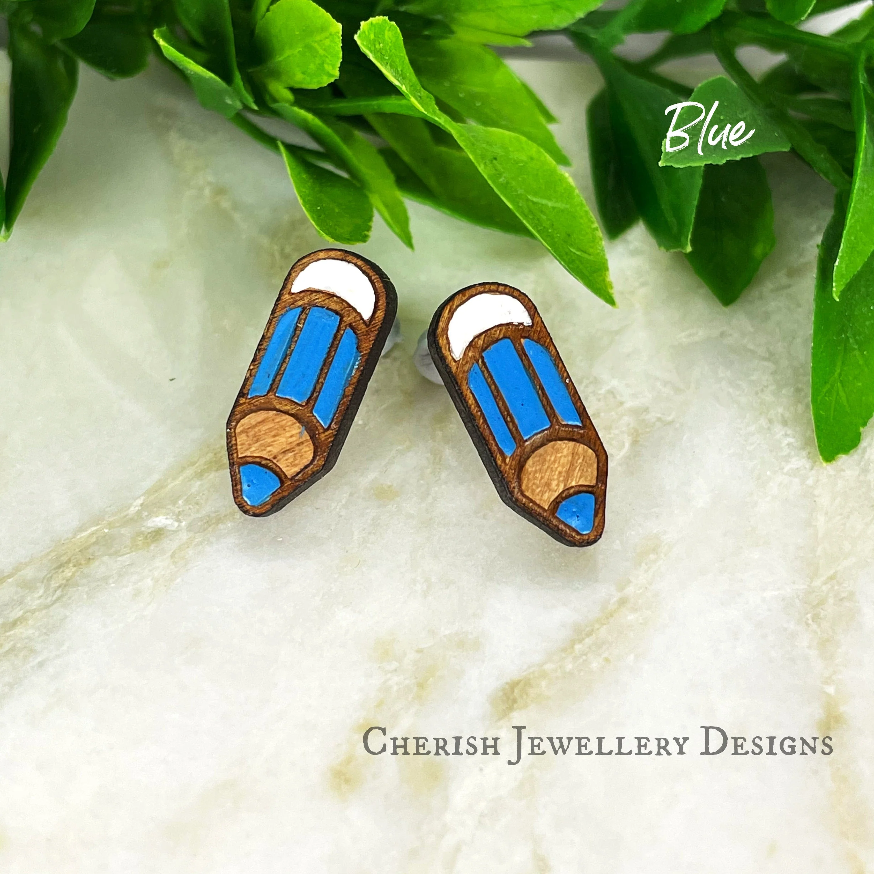 Mini Pencil Stud Earrings - Image 4