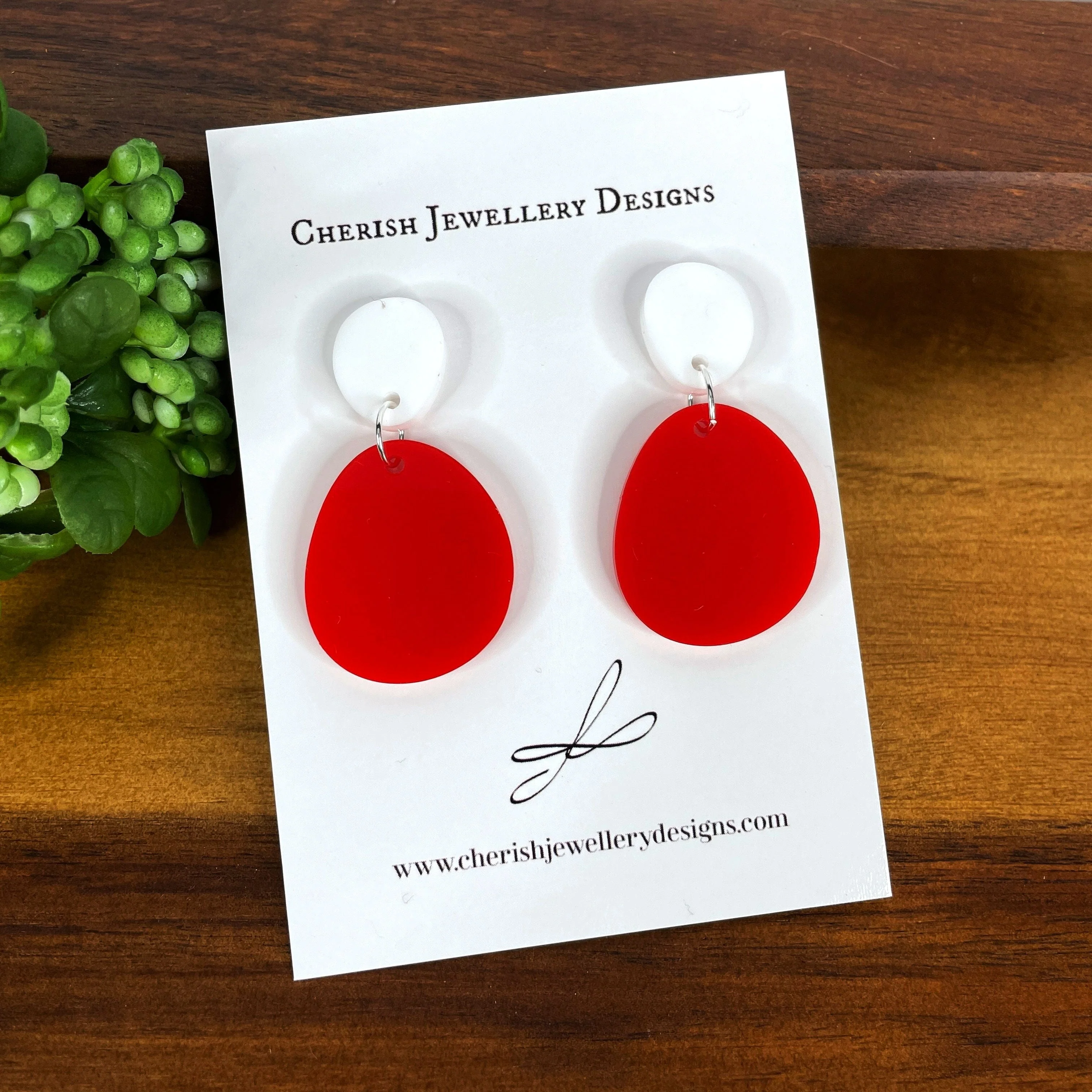 Mini Pond Two Toned Earrings - Image 5