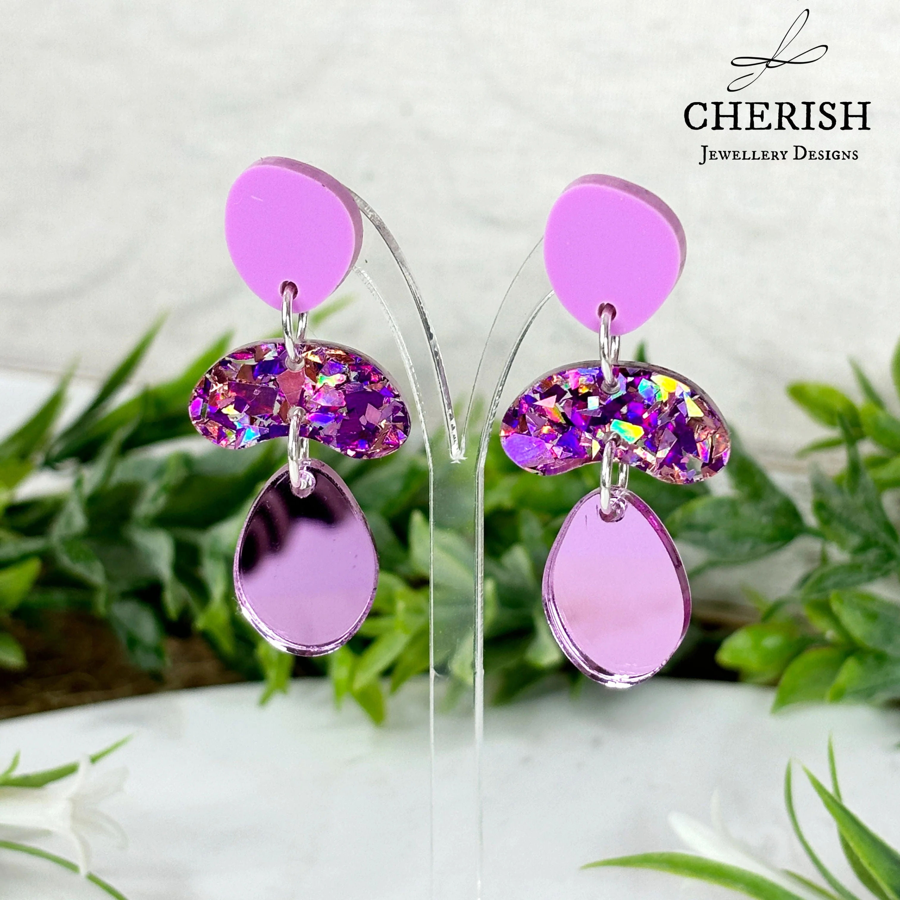 Organic pebble earrings - Image 4