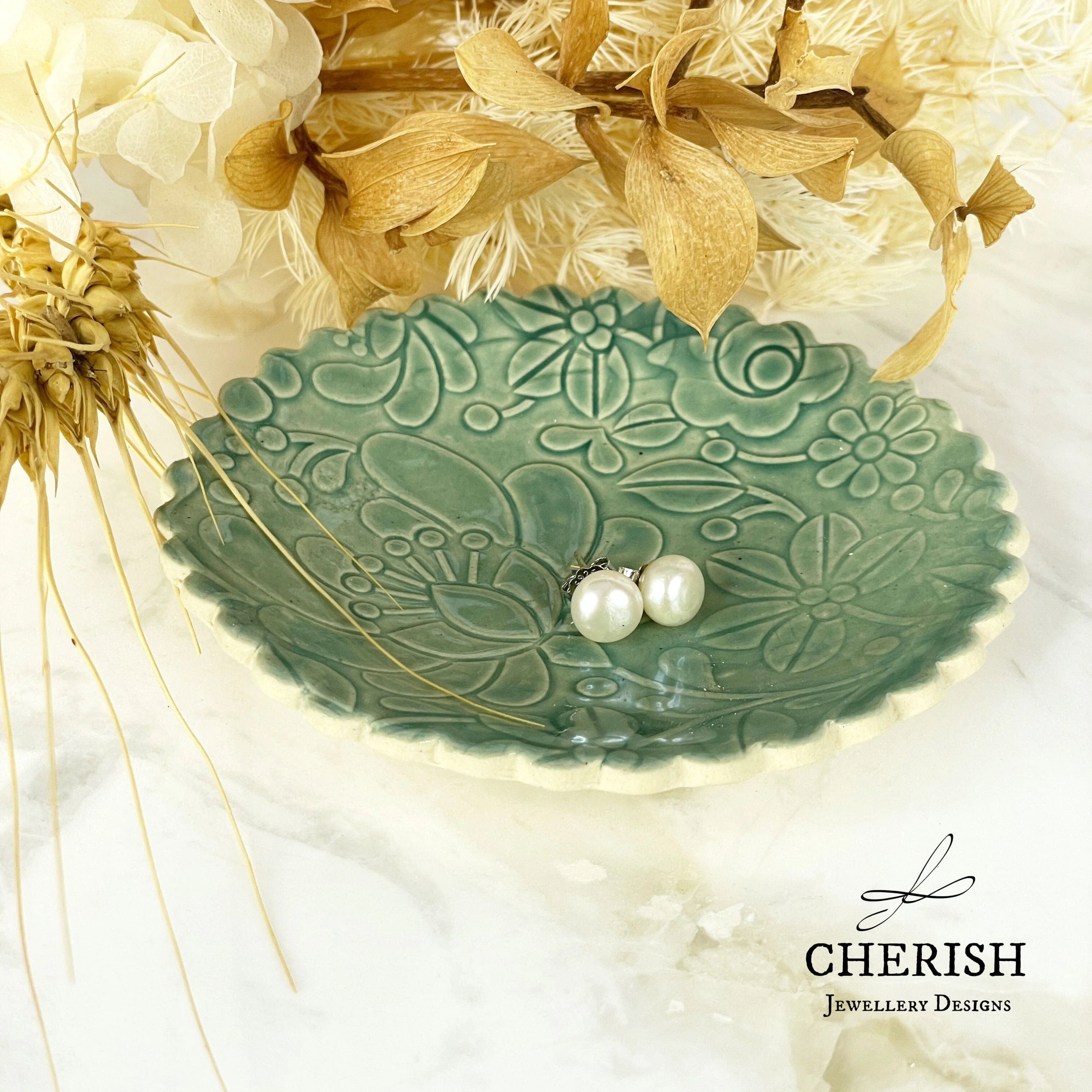 Cherish Pearl Stud Earrings - Image 4
