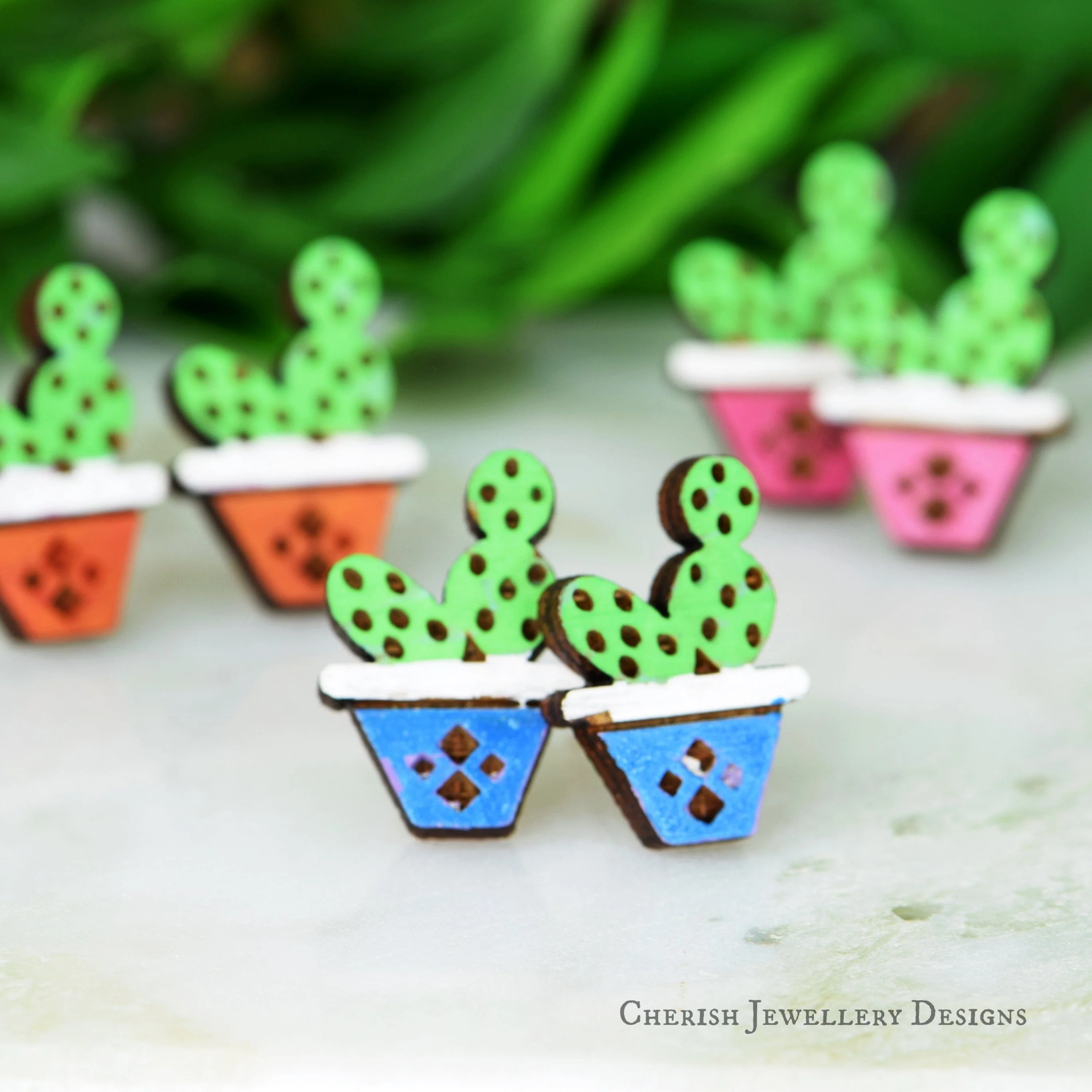 Potted Cactus Small